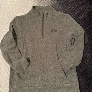 PINK Victoria's Secret Quarter Zip Sweater